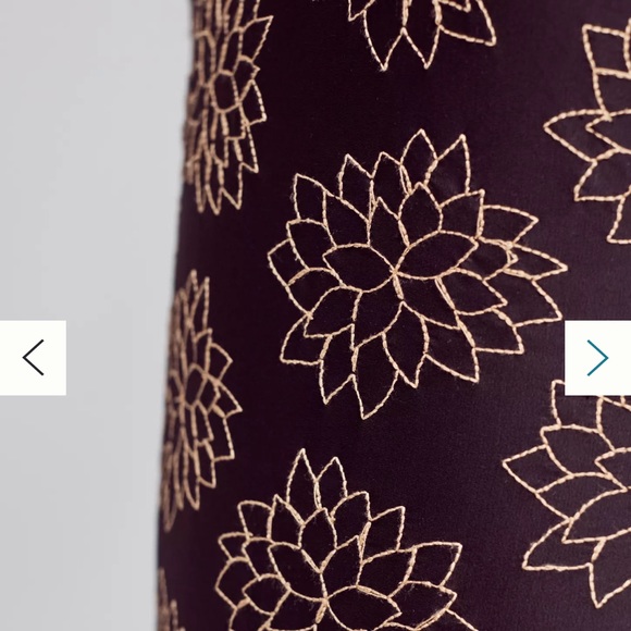 Tori Praver Floral One-Piece Swimsuit Plunge Black Medium Embroidered - Picture 2 of 11